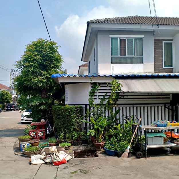ถูกที่สุดทาวน์เฮ้าส์23.6ตรว. ม.พฤกษาวิลล์63/1 พระราม5-วงศ์สว่าง หลังมุม